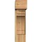 Ekena Millwork Merced Block Rough Sawn Bracket w/ Offset Brace, Western Red Cedar, 8"W x 22"D x 30"H BKT0806X22X30MRC05RWR - alternate 4